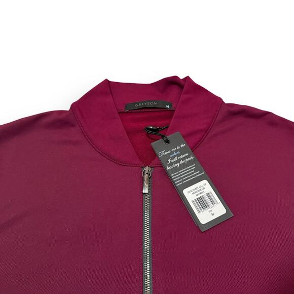 Greyson Siasconset Full Zip Golf Jacket Hawkeye Red Men's Pullover Size Medium - Picture 7 of 8